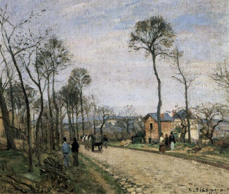 Camile Pissarro The Road from Louveciennes china oil painting image